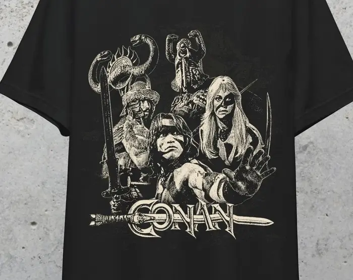 Conan The Barbarian Shirt T-shirt à manches courtes à motif imprimé pour hommes et femmes