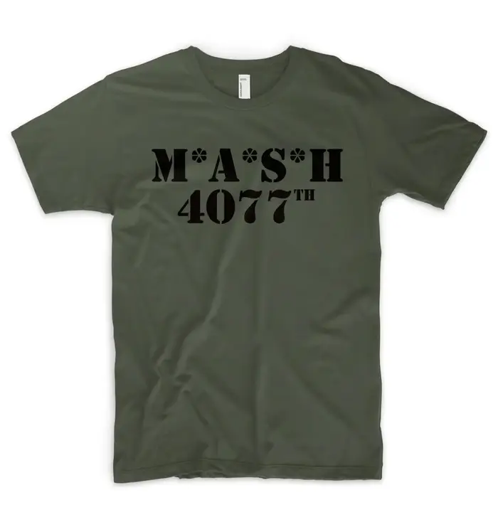 Top M A S H 4077 armée militaire vert US Marines RAF rétro MASH 4077TH t-shirt harajuku surdimensionné hommes vêtements graphiques t-shirts