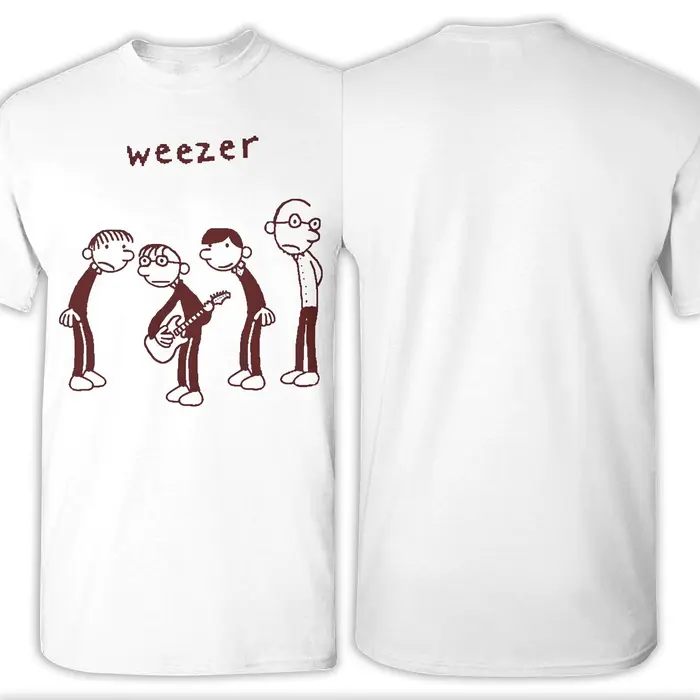 Weezer 1994 Album bande t-shirt pour hommes femmes cadeau t-shirts vêtements en coton