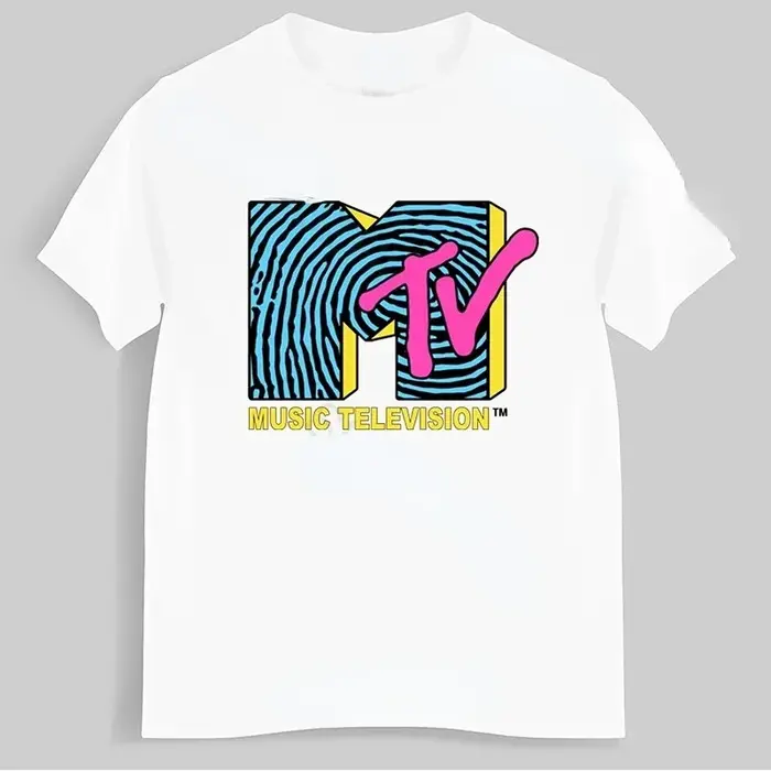 T-shirt Rétro Homme Vintage Rock Hip Hop TV