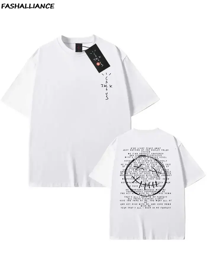 2025 Cuctus Jack Merch 100% coton Hip Hop t-shirt pour hommes femmes Utopia été Streetwear Vintage