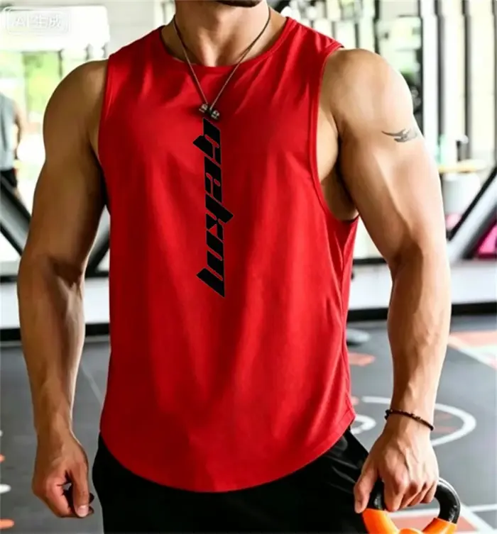 Débardeur de sport pour homme 2026, motif anime, séchage rapide, idéal pour le jogging et l'entraîne
