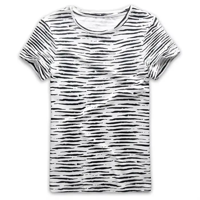 Hommes rayé T-Shirt rayures haut t-shirts mâle mode à manches courtes bleu rouge blanc noir T-Shirt 