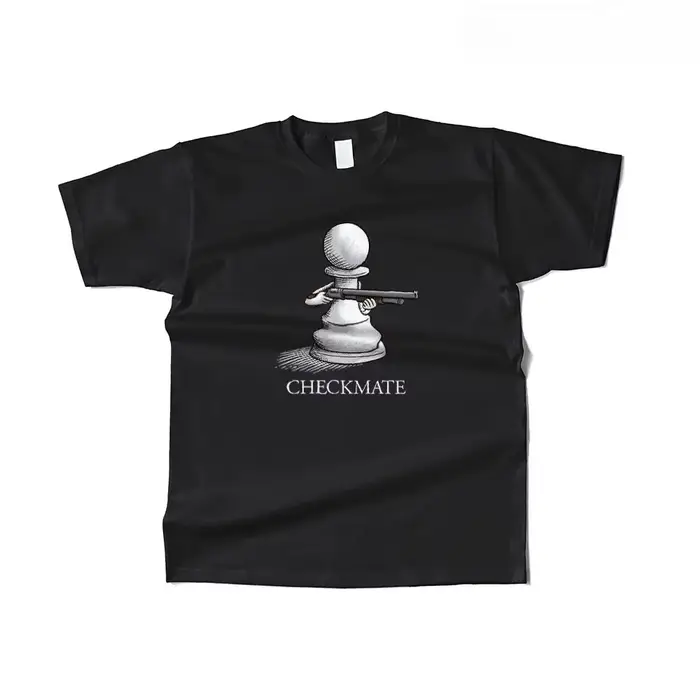 T-shirt humoristique à motif d'échecs, style décontracté urbain, vêtements pour femmes, mode estival