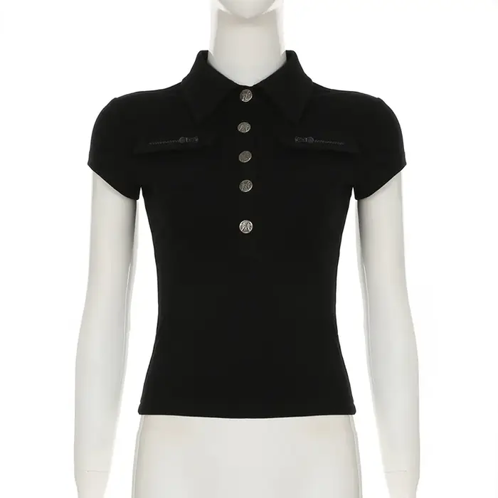 Femmes t-shirt noir gothique années 90 Vintage gilet esthétique sans manches haut Corset