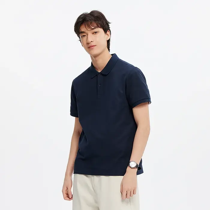Polo Homme Semir Anti-Transpiration Couleur Unie Manches Courtes T-Shirt Été 2025 Nouvelle Collection Coupe Slim pour Tenue Active
