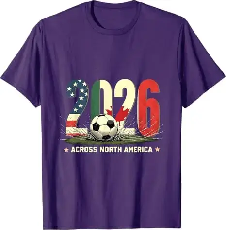 T-shirt de football vintage 2026 pour supporters d'Amérique du Nord – Maillot de foot USA