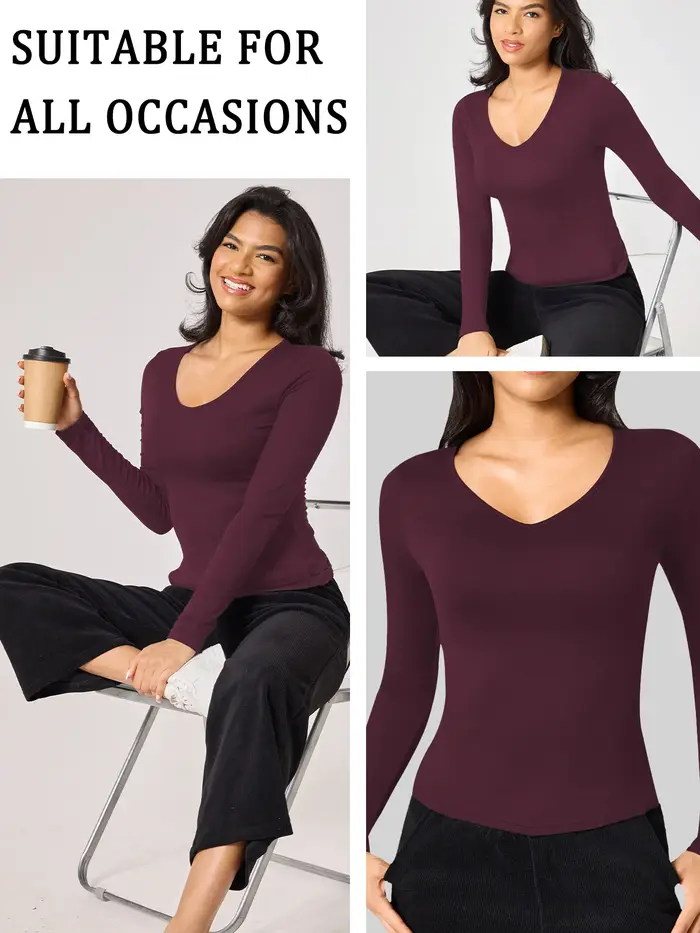 T-shirt à manches longues pour femme.