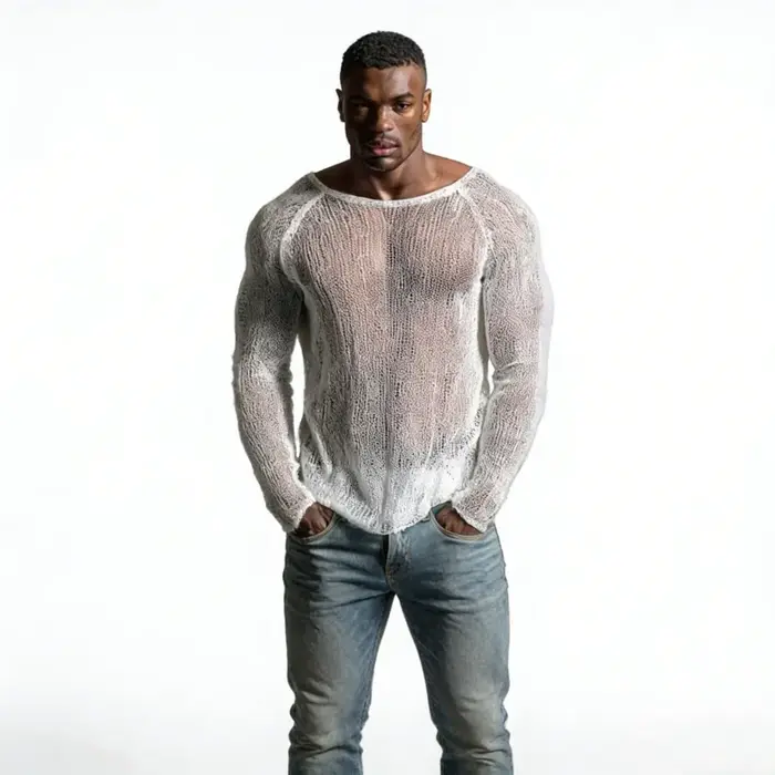 T-shirt décontracté sexy pour homme
