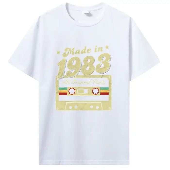 T-shirt graphique en coton pour hommes