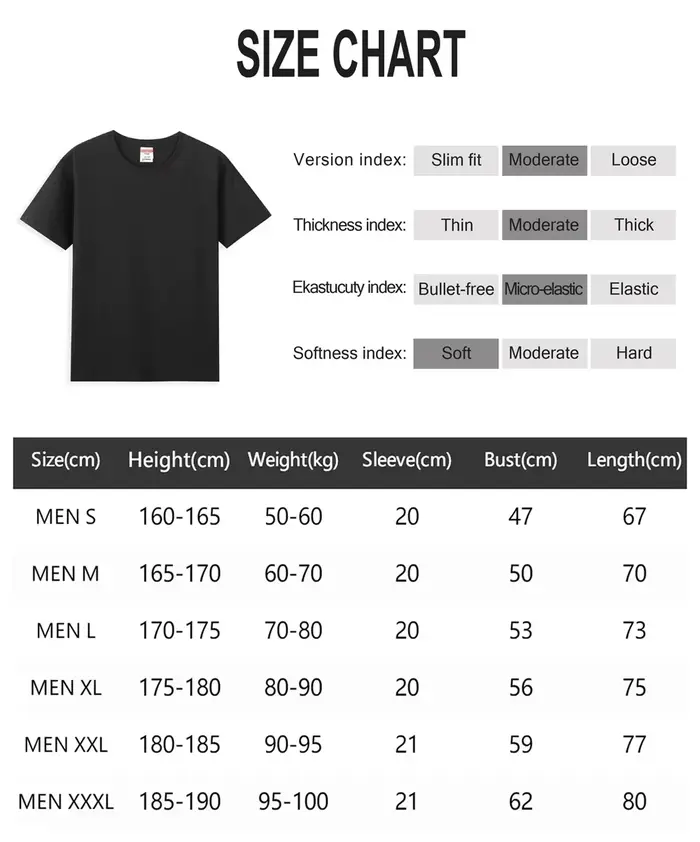 T-shirt décontracté pour hommes