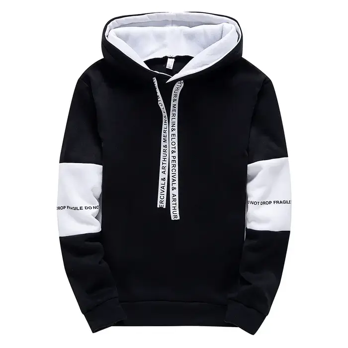 Sweat à capuche pour hommes à manches longues impression décontractée avec lettre sweats nouveau pri