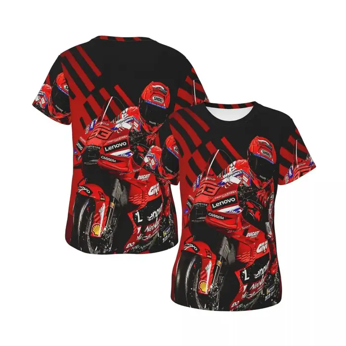 T-shirt de course de moto Marqueze pour femme