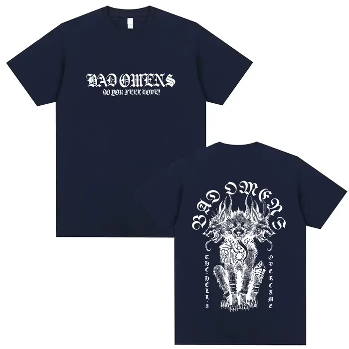 T-shirt Bad Omens Do You Feel Love Tour 2026 pour hommes et femmes