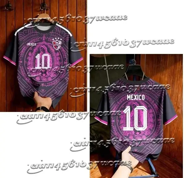 Maillot de football rétro classique 2026 pour homme – T-shirt d'été à manches courtes – Cadeau pour fan – Brésil Argentine – Assortiment familial