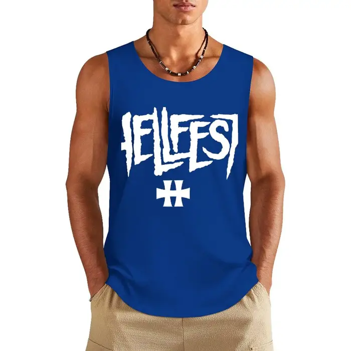 Hellfest 2 débardeur classique gilet d'été pour hommes sans manches vêtements de sport