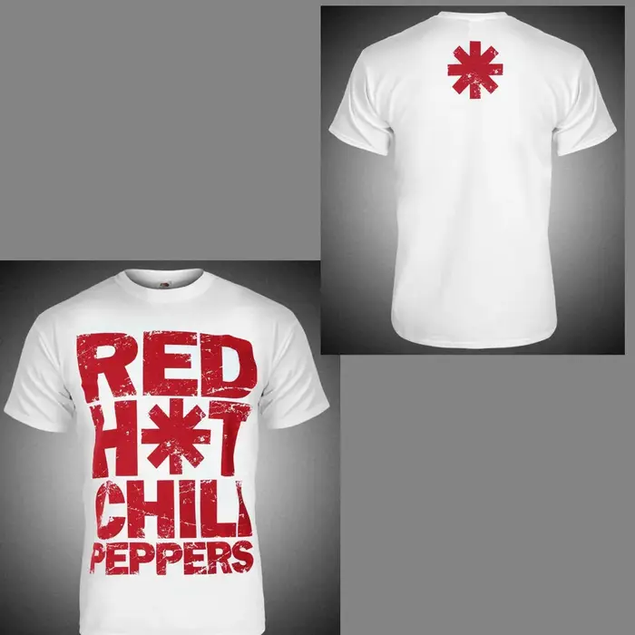 T-shirt en coton américain à manches courtes Red Hot Chili Peppers 2026 - Confortable
