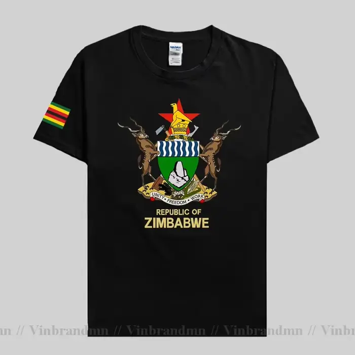 Zimbabwe hommes T-shirt classique Jersey Nation équipe T-shirt 100% coton T-shirt vêtements t-shirts