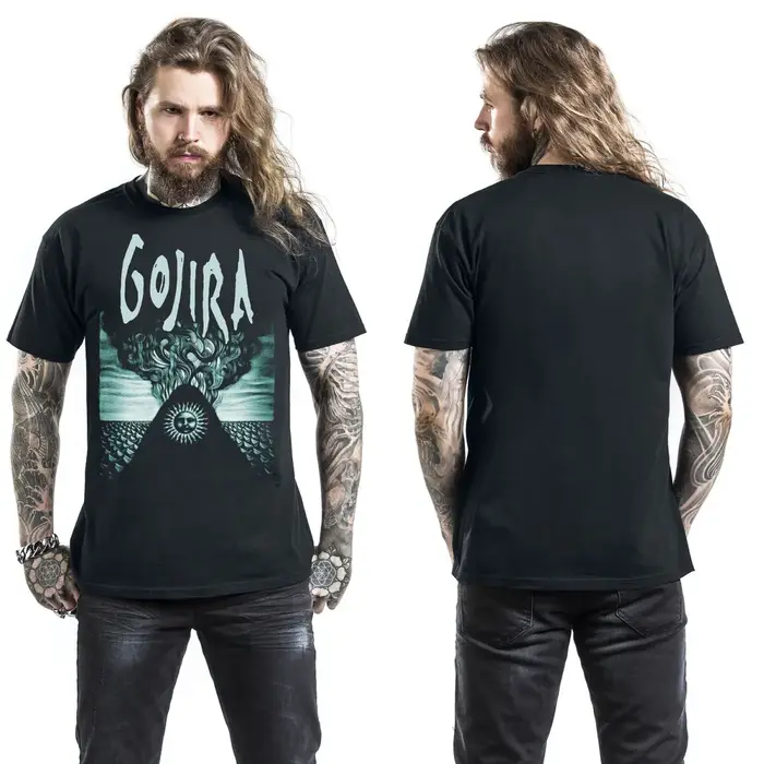 T-shirt en coton graphique Gojira unisexe
