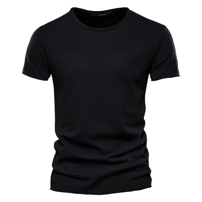 100% coton hommes T-shirt décontracté doux Fitness été mince T-shirts