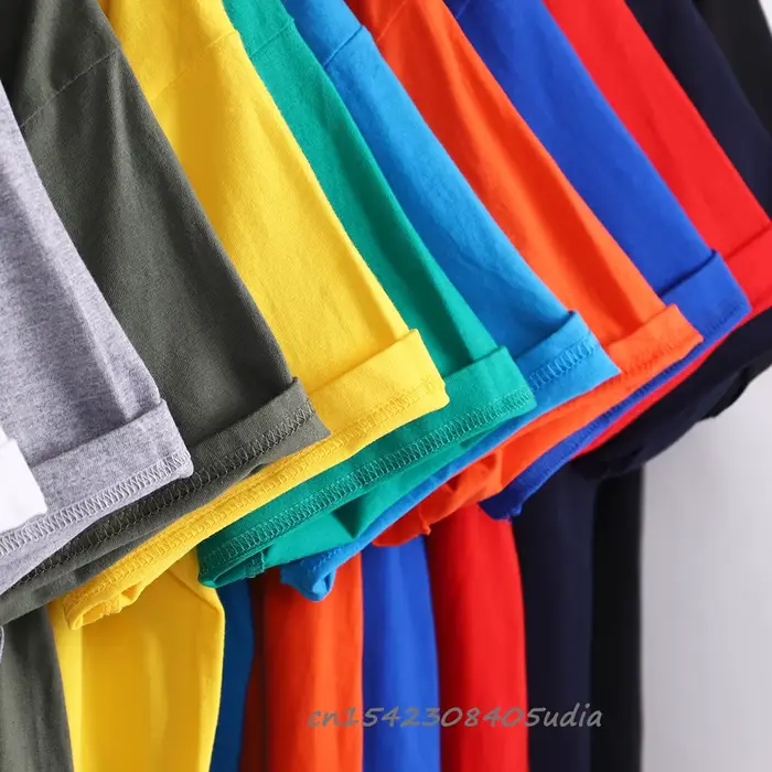 T-Shirt à Col Rond en Pur Coton pour Homme et Femme