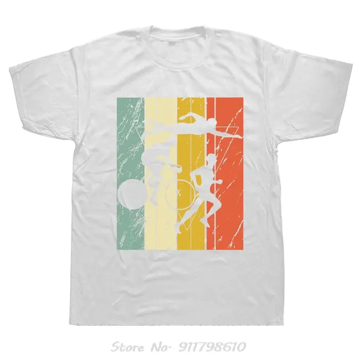 Vêtements pour hommes nouveauté Triathlon nageur vélo course surdimensionné T-shirt Streetwear Fitness