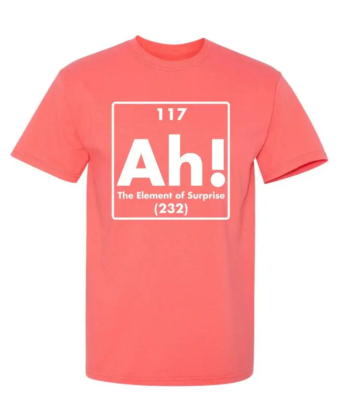Ah! L'élément de Surprise | T-shirts graphiques pour hommes drôles