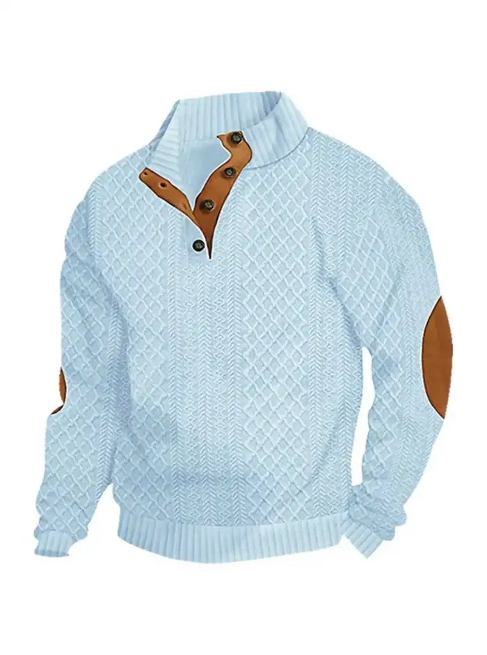 Pull Homme 2026 Décontracté Automne Col Montant Manches Longues Style Européen Sweat-shirt