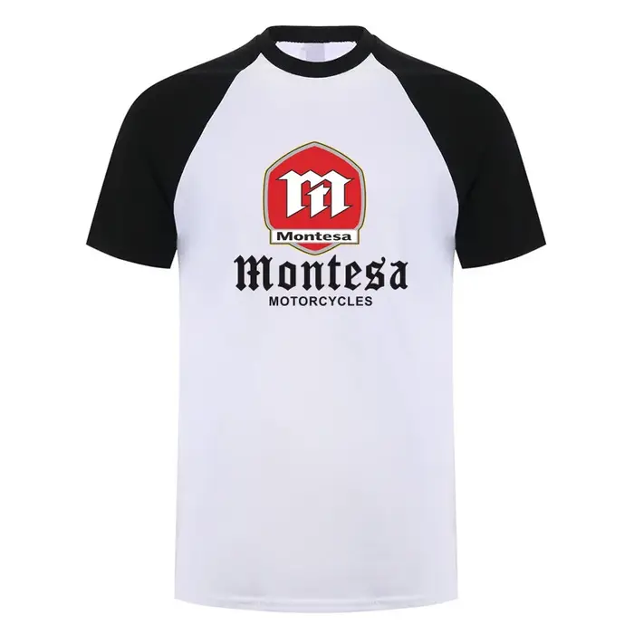 Montesa moto t-shirt été hommes drôle coton à manches courtes