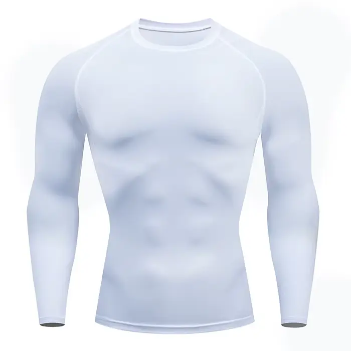 T-shirt fitness à manches longues pour hommes