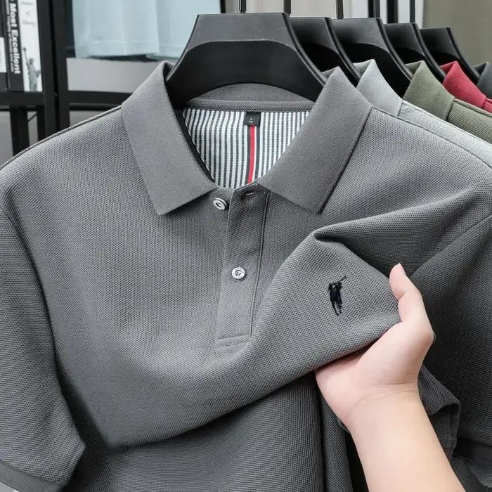Polo à manches courtes 100% coton haut de gamme marque de luxe mode Paul poney broderie Golf hommes 