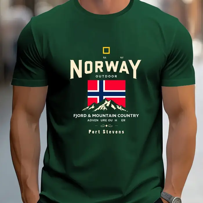 T-shirt à manches courtes et col rond pour hommes