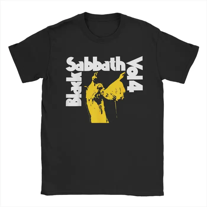 Black Sabbath Vol 4 T-Shirt été groupe de Rock en métal lourd T-Shirts géniaux 100% coton T-Shirt à