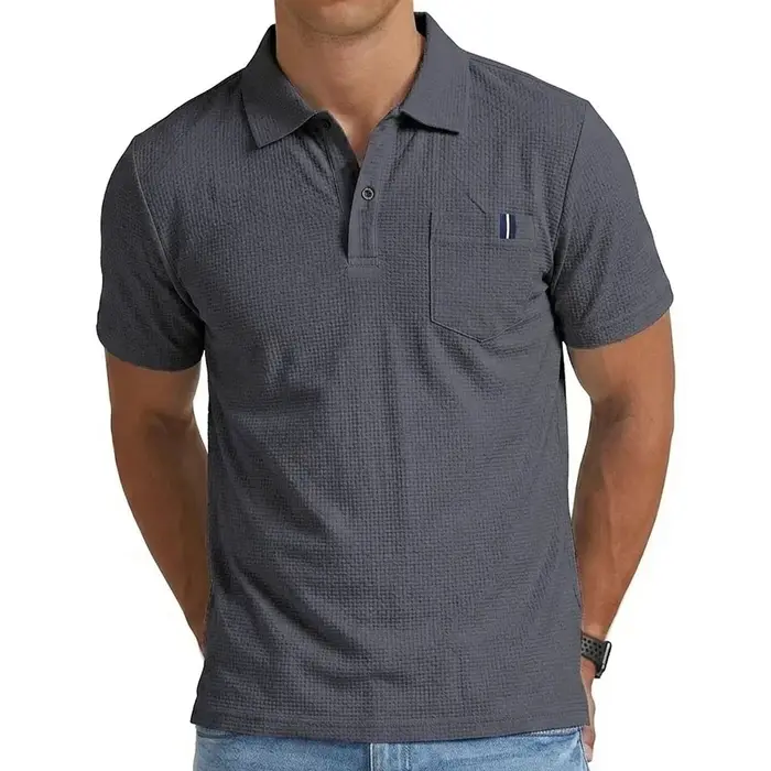 Polo à revers léger et de qualité supérieure pour homme – Haut de performance respirant à séchage rapide pour l'été – T-shirt de sport de luxe pour un style décontracté moderne