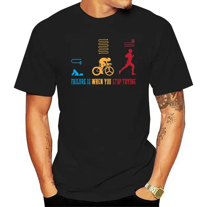 T-shirt TriDuvet pour triathlètes sportifs, cadeau de natation, course à vélo, 1