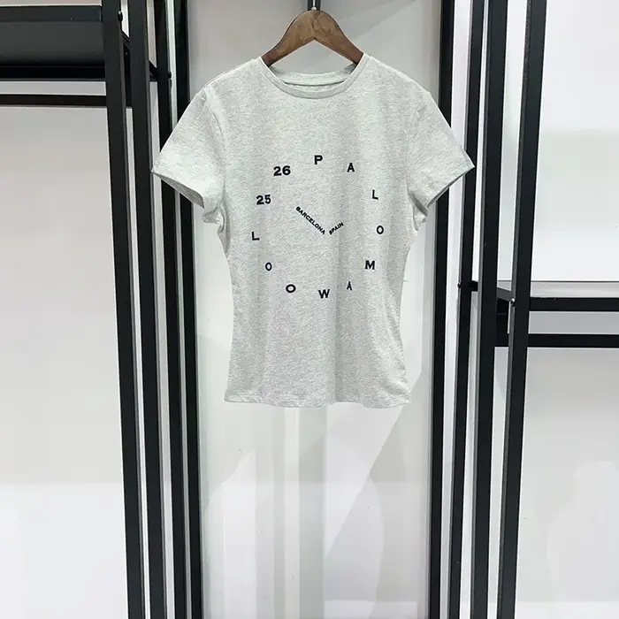T-shirt tendance été 2026 à imprimé horloge floqué
