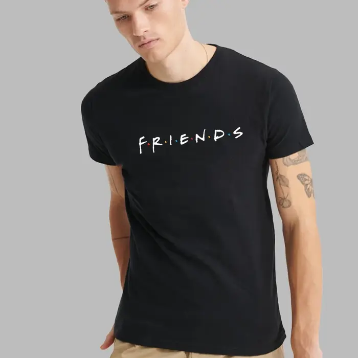 T-shirt à manches courtes et col rond pour hommes