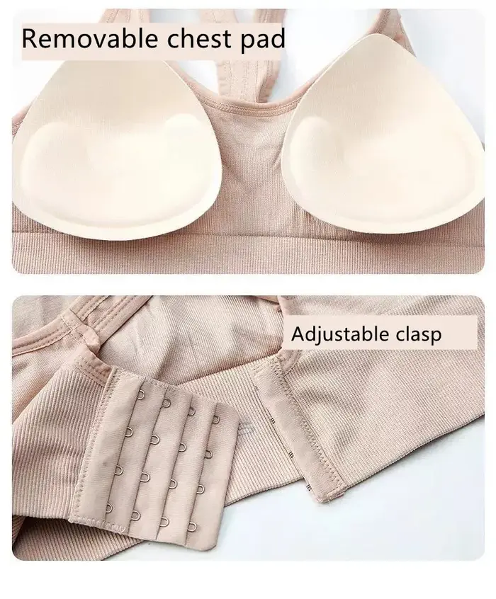 Débardeur Femme, Soutien-gorge de Sport Push-Up