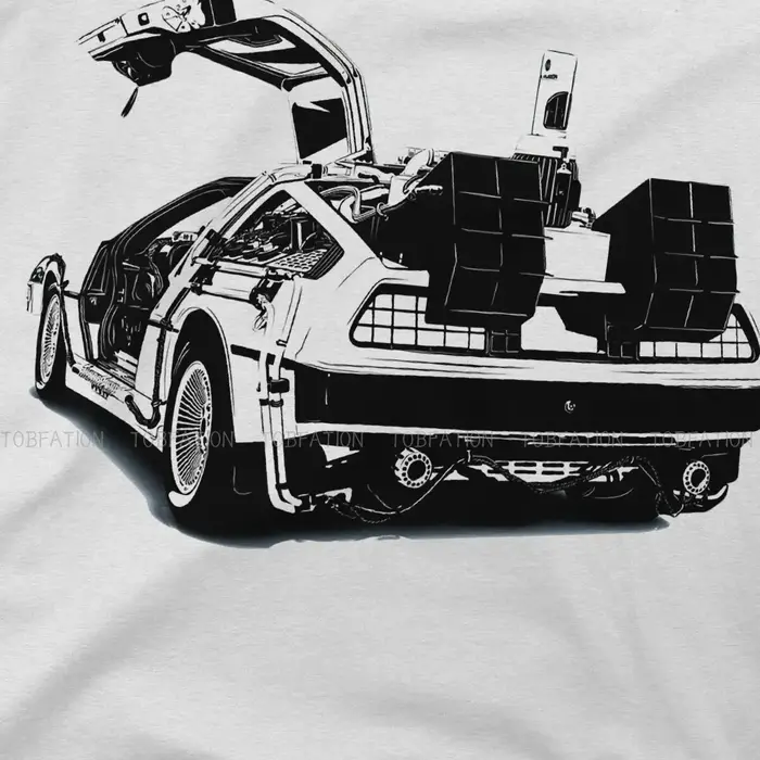 T-shirt dos to the Future Delorean Vector pour hommes