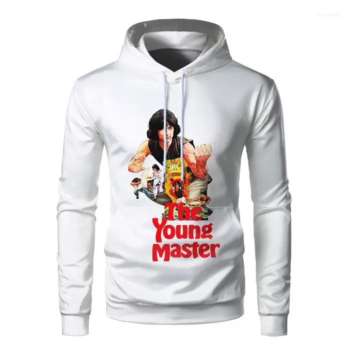 Sweat à capuche unisexe Kung Fu, Jackie Chan, Drunken Master, Film chinois, NingGérPullover, Hip Hop