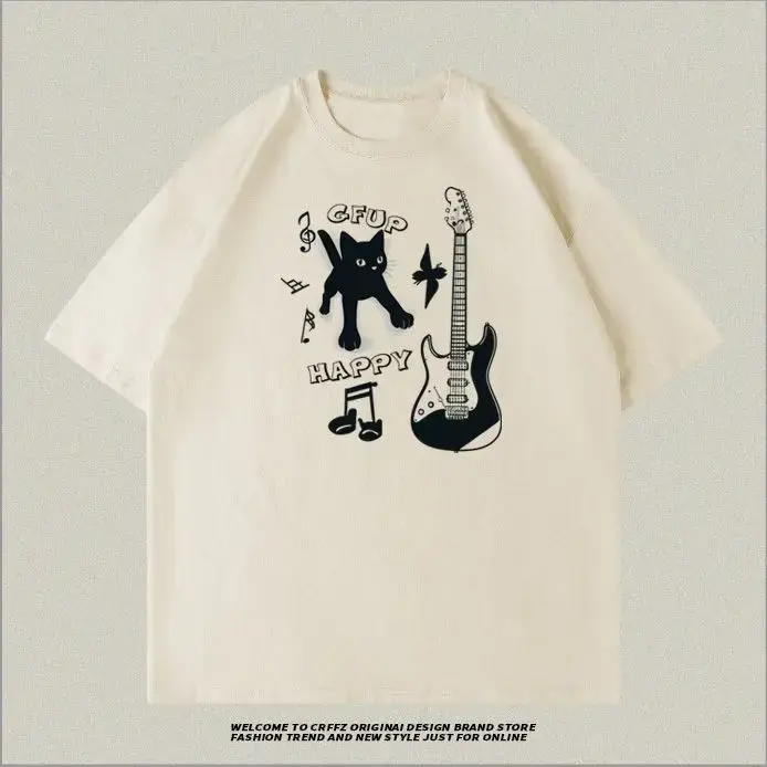 Coréen pas cher décontracté graphique imprimé coton T-shirt femmes hommes Harajuku Hip Hop Streetwea
