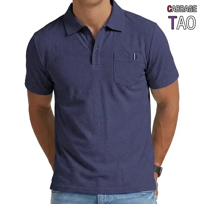 Polo à revers léger et de qualité supérieure pour homme – Haut de performance respirant à séchage rapide pour l'été – T-shirt de sport de luxe pour un style décontracté moderne