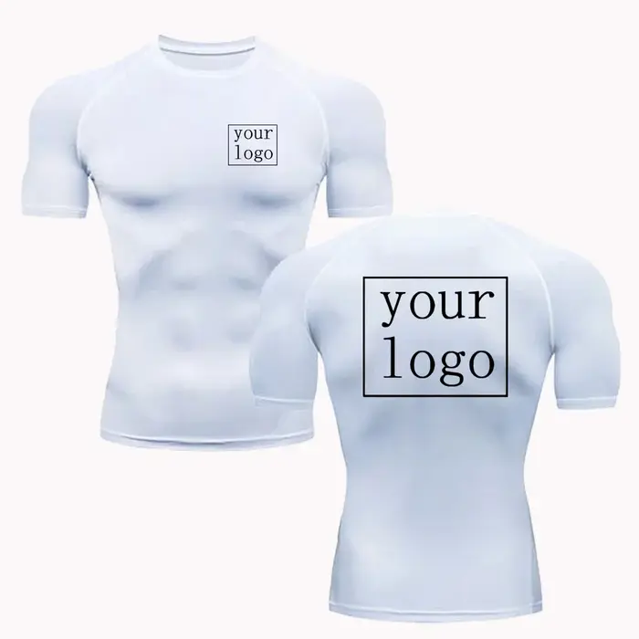 Nouveau t-shirt de Compression personnalisé votre Logo de conception haut hommes femmes imprimer