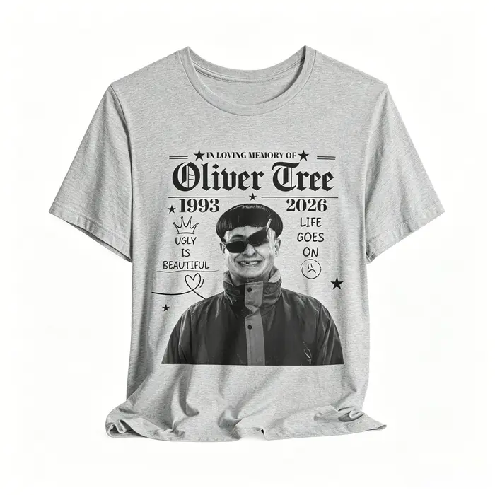 T-shirt Commémoratif Oliver Tree – Style Rétro Années 90 pour Fans – Coton – Collection Été 2026 – Vêtements de Sport Unisexe Y2K