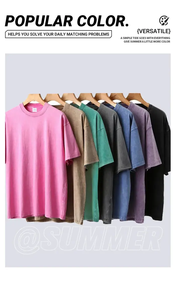 Dessin animé Kimchi imprimé T-shirt rétro lavé coton col rond manches courtes décontracté Design de mode unisexe haut basique