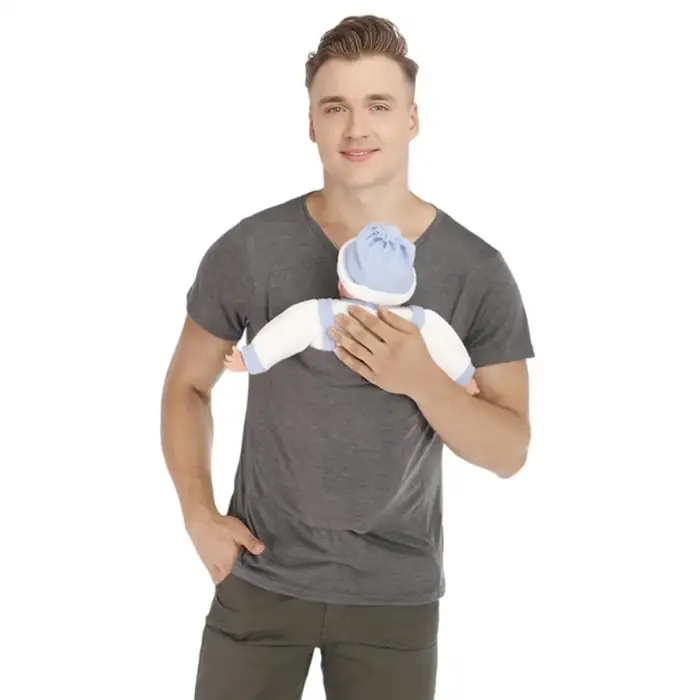 T-shirt de sécurité à poche kangourou pour bébé, vêtements de grossesse, haut d'été à manches courte