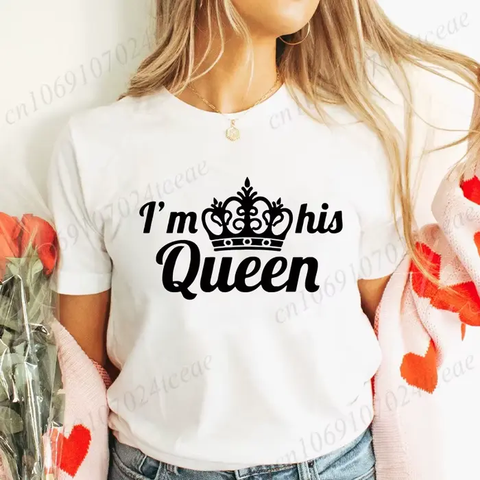 T-shirt Je suis son roi pour couples