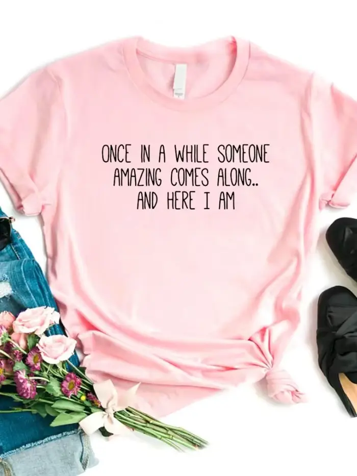 T-shirt manches courtes col rond femme