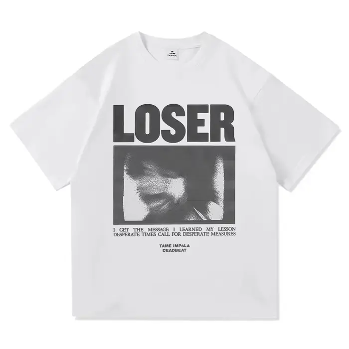 T-shirt graphique Tame Impala Loser, album Deadbeat 2026, style Harajuku, unisexe, en coton premium,