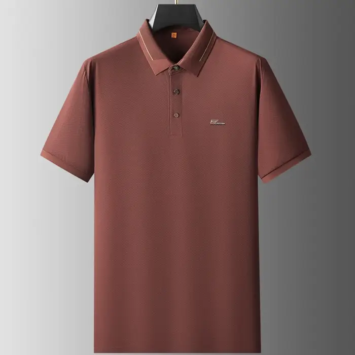 Polo de luxe à manches courtes pour hommes